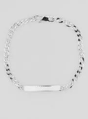 Men's Curb Bracelet in Silver -  4mm Curb Chain