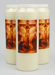 Set of 3 Sanctuary Candles The Passion of Jesus Christ