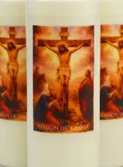 Set of 3 Sanctuary Candles The Passion of Jesus Christ
