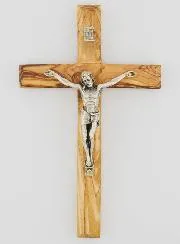 Olive Wood Crucifix - 18cm
