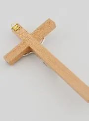 Bicoloured Wooden Crucifix - 16cm
