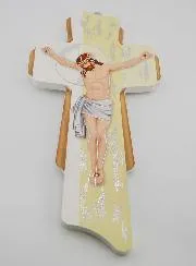 Wooden Hanging Cross - 30cm