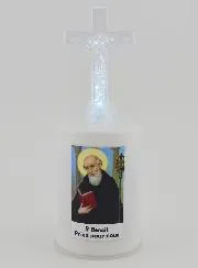 Led Church Candle Saint Benedict