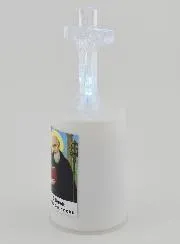 Led Church Candle Saint Benedict