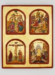 Religious Icon of the Mysteries of the Life of Christ - 22cm