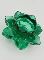 Lotus Flower Candleholder - Green