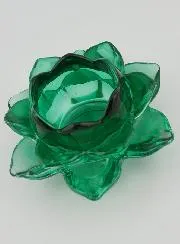 Lotus Flower Candleholder - Green