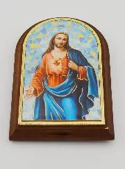 Sacred Heart of Jesus Icon to Place Down - 10cm
