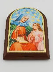 Saint Anne Icon to Place Down - 10cm