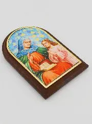 Saint Anne Icon to Place Down - 10cm