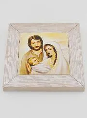 Modern Icon Frame Holy Family - 11cm