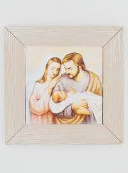 Modern Icon Frame Joseph and Holy Family - 11cm