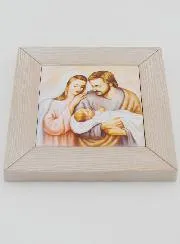 Modern Icon Frame Joseph and Holy Family - 11cm