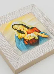 Modern Icon Frame Virgin and Child - 11cm