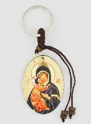 Keyring Our Lady of Vladimir Icon