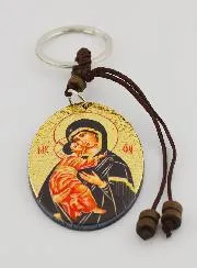Keyring Our Lady of Vladimir Icon