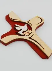 Cross of the Holy Spirit Bicoloured Wood - 16cm