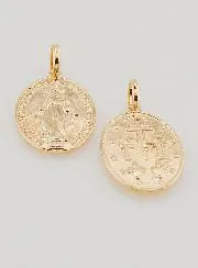 Gold Plated Miraculous Medal - 21mm