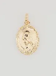 Virgin Mary in Profile Medal - 17mm