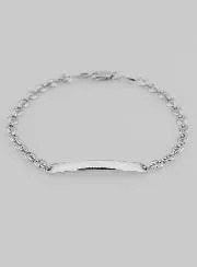 Christening Bracelet 925 Sterling Silver - 18cm
