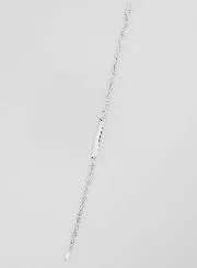 Rhodium Silver Identity Bracelet - 18cm