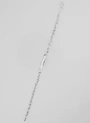 Rhodium Silver Baptism Bracelet - 18cm