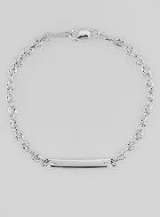 Rhodium Silver Baptism Bracelet - 18cm