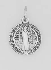 Saint Benedict Medal in Metal - 15mm