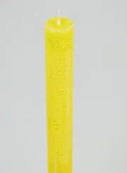 Solid Colour Candle 27cm - Yellow