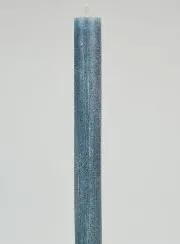 Solid Colour Prayer Candle - Blue Gray