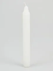 Solid Colour Candle 18cm - White