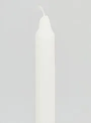 Solid Colour Candle 18cm - White