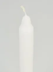 Solid Colour Candle 18cm - White