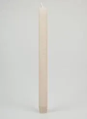 Solid Colour Prayer Candle - Sand Gray