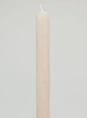 Solid Colour Prayer Candle - Sand Gray