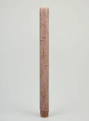 Solid Colour Candle 27cm - Taupe Gray