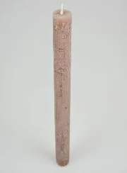 Solid Colour Candle 27cm - Taupe Gray