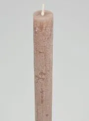 Solid Colour Candle 27cm - Taupe Gray