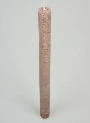 Solid Colour Prayer Candle - Taupe Gray