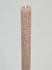 Solid Colour Prayer Candle - Taupe Gray