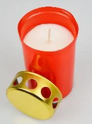 Red Cemetery Candle - 48 hours