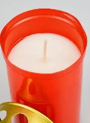 Red Cemetery Candle - 48 hours