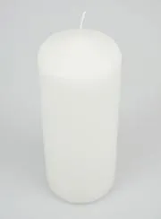 White Tabletop Candle - 17cm