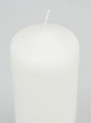 White Tabletop Candle - 17cm