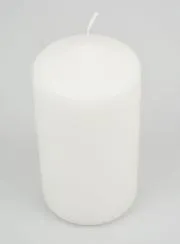 White Tabletop Candle - 15cm