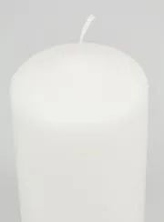 White Tabletop Candle - 15cm