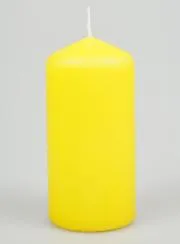 Tabletop Candle 12cm - Yellow