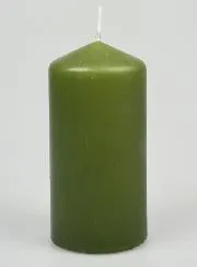 Tabletop Candle 12cm - Olive Green