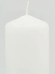 White Tabletop Candle - 13cm