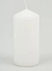 White Tabletop Candle - 10cm